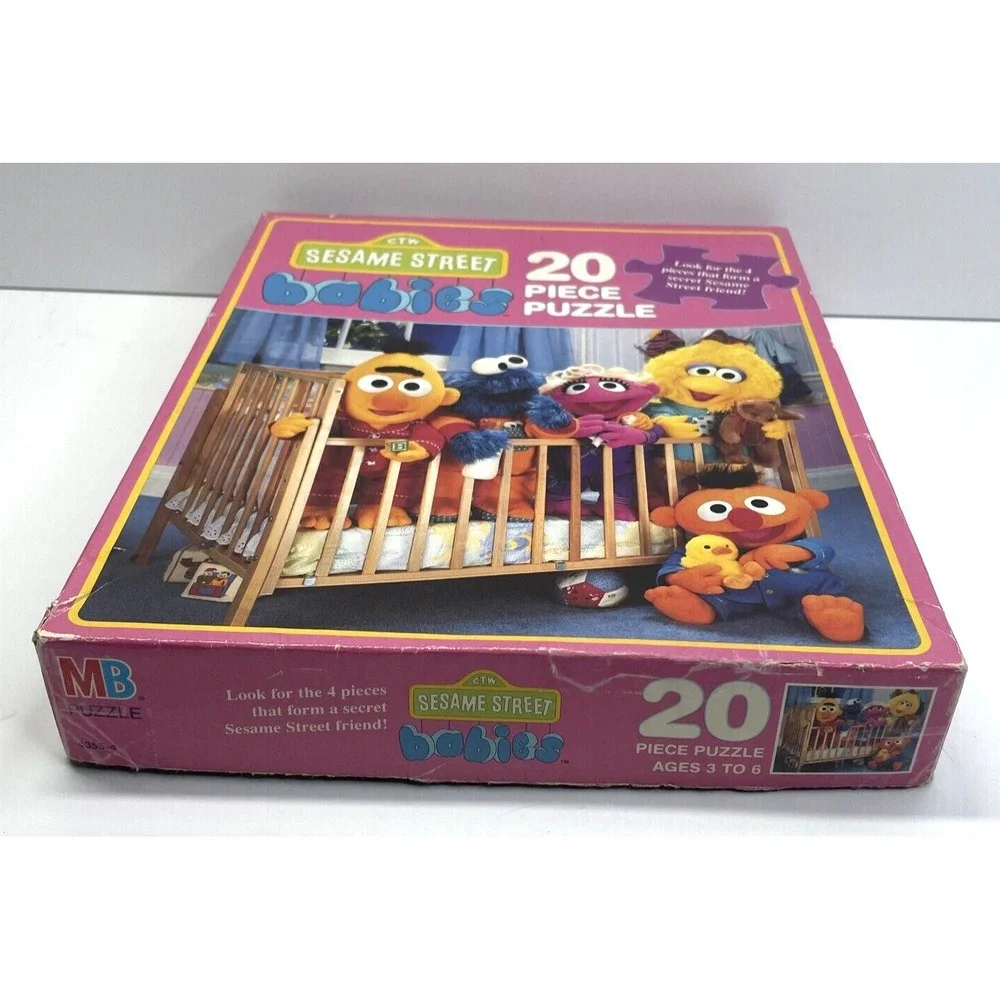 Vintage Sesame Street Babies 20 piece puzzle Milton Bradley MB 1992